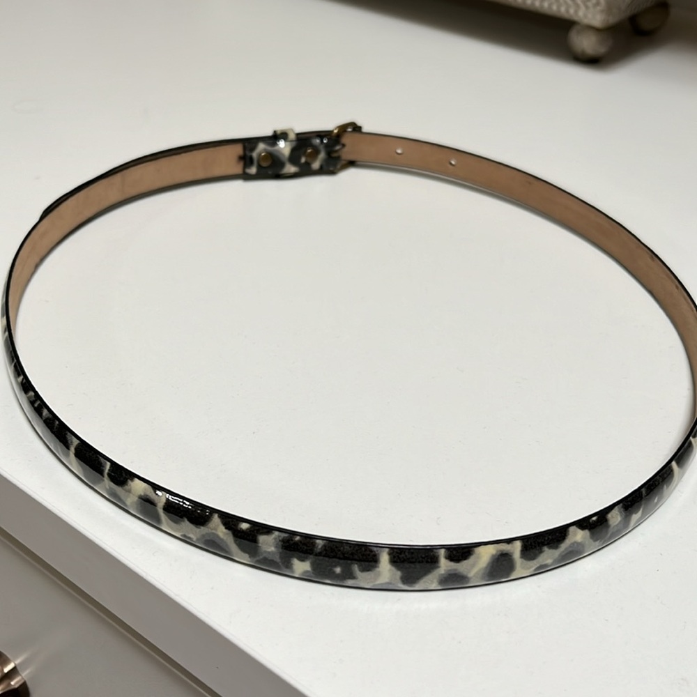 NWOT Ann Taylor Skinny Animal Print Belt - Picture 3 of 8